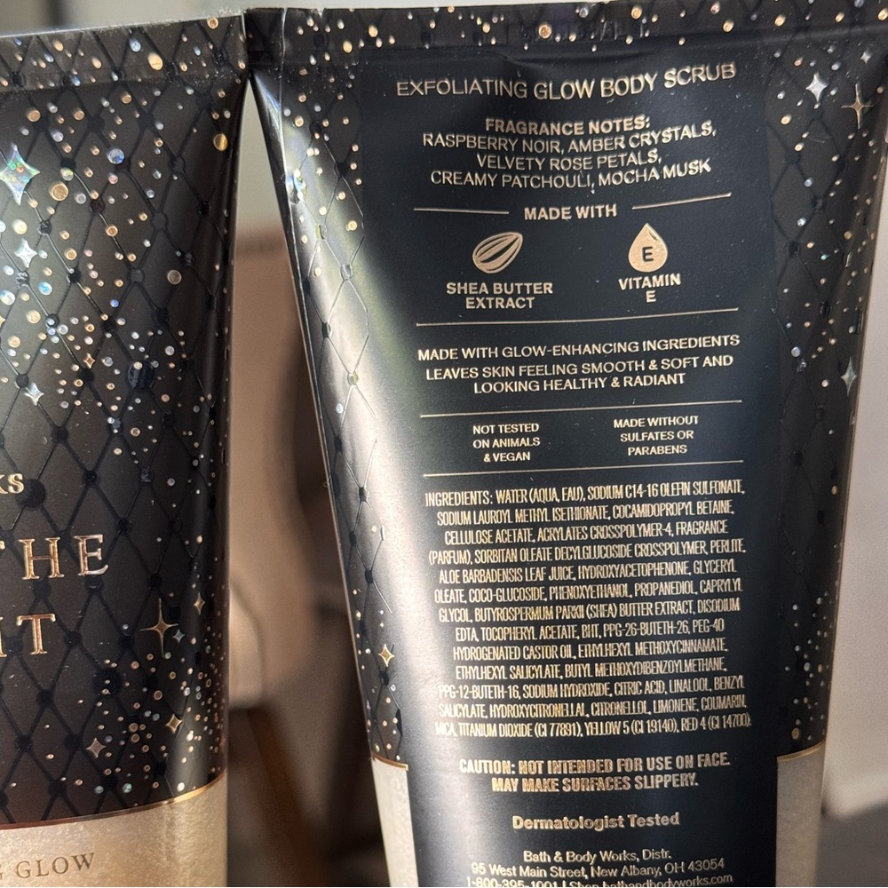NEW(2) B&BW Into The Night Exfoliating Glow Body Scrub with Shea butter/Vit E - Picture 3 of 3